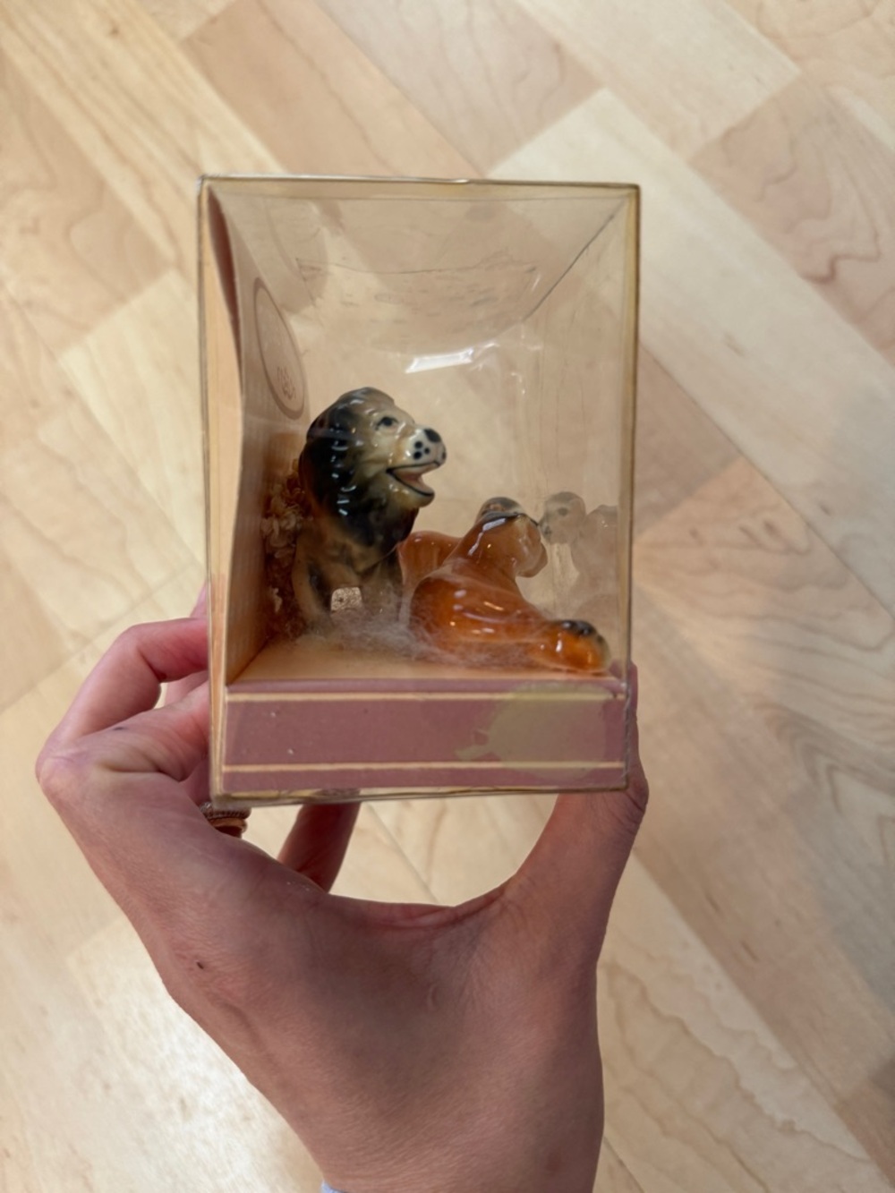 NIB Vintage Bone China Mini Collection Pets Lion Family Set - Picture 3 of 5